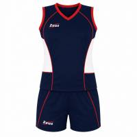 Zeus Kit Margo Damen Sport Trikot + Shorts blu/bianco