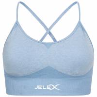 JELEX Angelina Donna Reggiseno sportivo da fitness blu