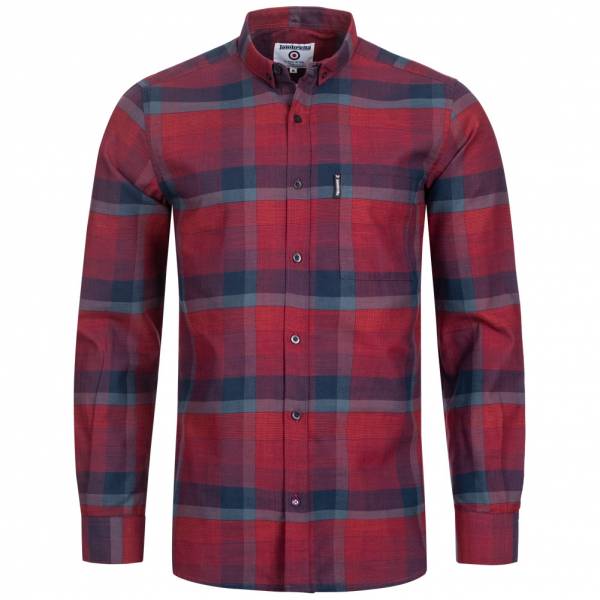 Lambretta Hommes Chemise casual à manches longues RWIS1313-RED