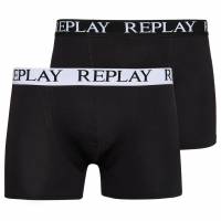 REPLAY Estilo bóxer Hombre Calzoncillos bóxer Pack de 2 Replay5678-Negro
