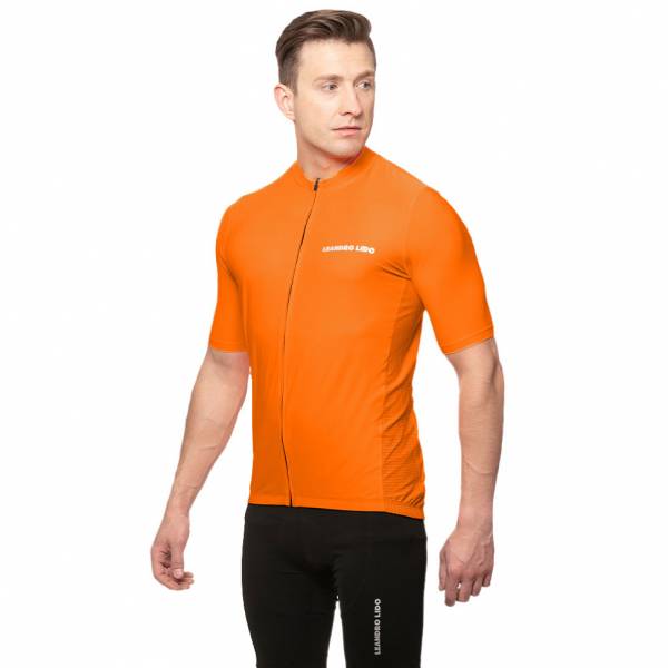 LEANDRO LIDO &quot;Portofino&quot; Hommes Tricot cycliste manches courtes orange