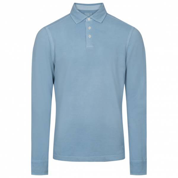Hackett London Garment Dye Cuff Herren Langarm Polo-Shirt HM550778-564