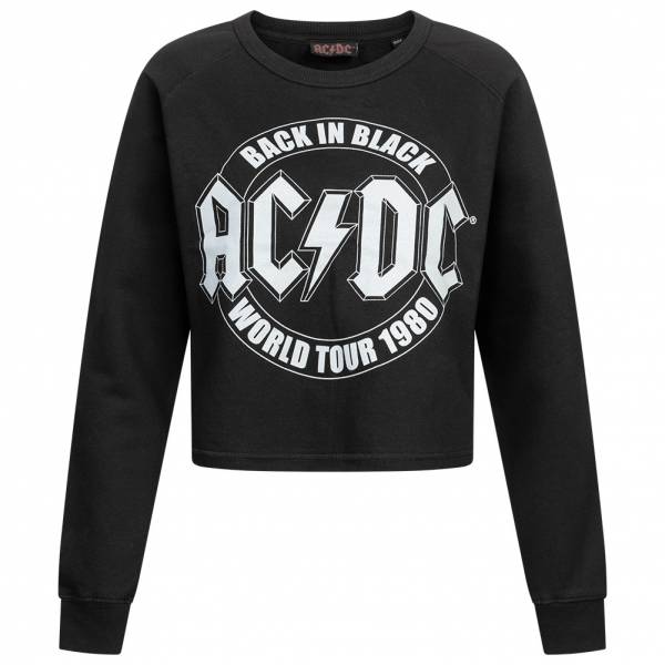 ACDC Tour Kobiety Krótka bluza dresowa POLCS009BLK