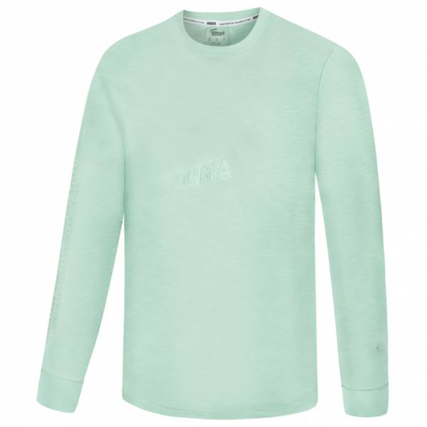 PUMA Bounce Heren basketbal Shirt met lange mouw 598739-02 groen M