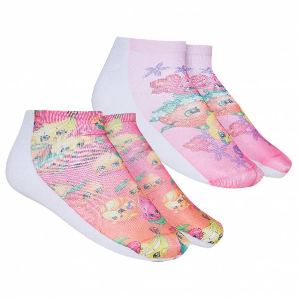 Shopkins Fille Chaussettes 2 paires QE4815-combo-rose