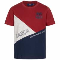 FC Barcelona Team Crest & Logo Jungen T-Shirt FCB-3-383