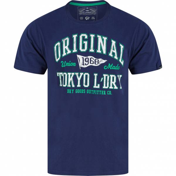 Tokyo Laundry Rockwood Mężczyźni T-shirt 1C18118 Średniowieczny niebieski