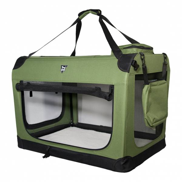 SPOCADO &quot;Palace&quot; Transport bag for animals 70 x 52 x 52 cm green
