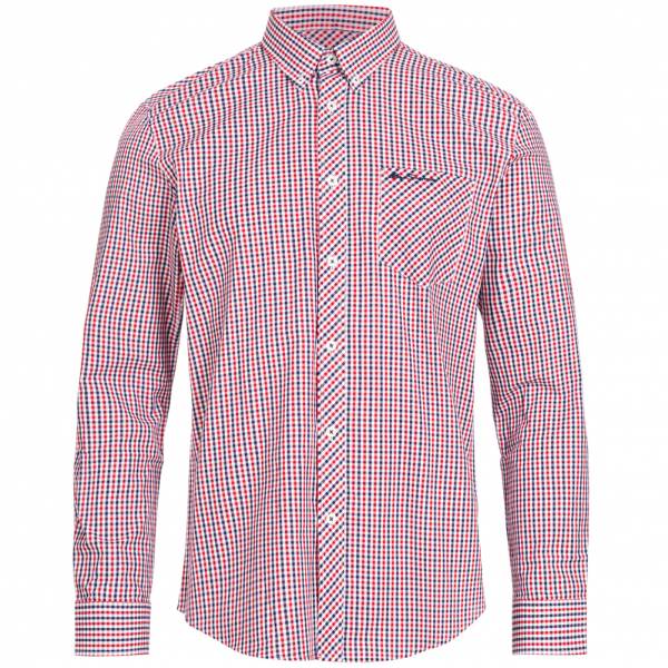 BEN SHERMAN Herren Langarm Hemd 0062081-550 Red