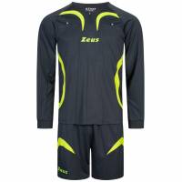 Zeus Hommes Tenue d'arbitre Maillot et short Gris