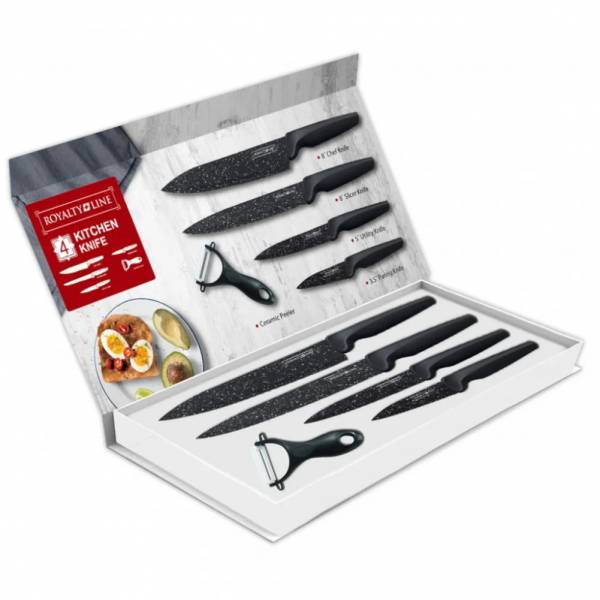 ROYALTY LINE Knife Set 5-piece marbled MB4