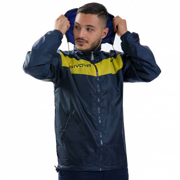 Givova Regenjacke &quot;Rain Scudo&quot; navy/gelb