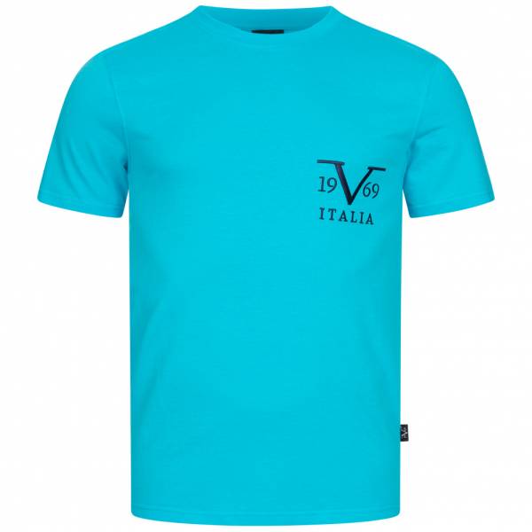 19V69 Versace 1969 Basic Big Logo Herren T-Shirt VI20SS0008B türkis