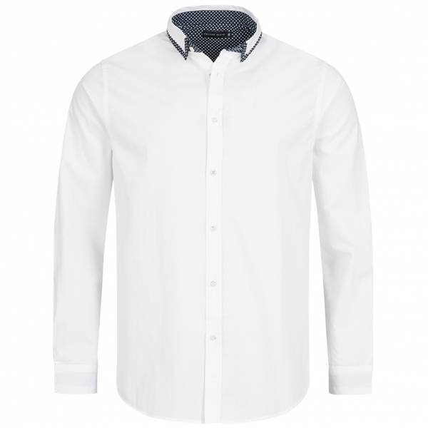 Process Black Shade Herren Langarm Hemd MSH-PB69SHADE Optic White