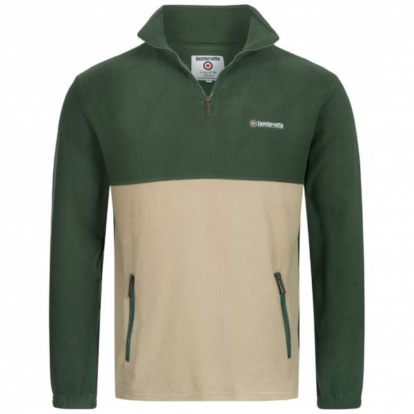 Image of Lambretta Quater Polar 1/4-Zip Uomo Giacca in pile SS0187-GRN