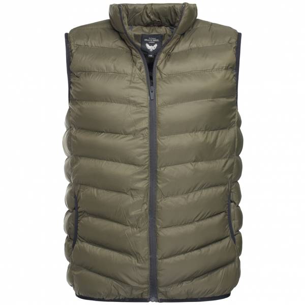 BRAVE SOUL Chadderton Chevron Vest Herren Weste MJK-CHADDERTNPKB Khaki
