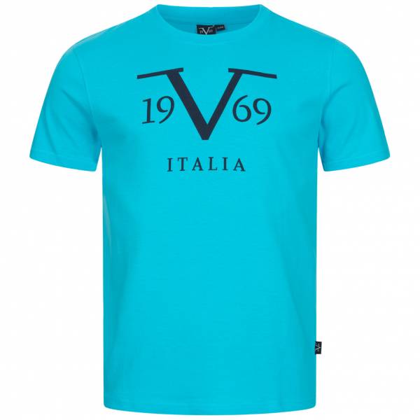 19V69 Versace 1969 Big Logo Stampato Hommes T-shirt VI20SS0011B turquoise