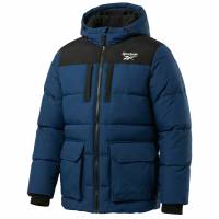 Reebok Parka Puffer Hommes Veste d'hiver RBO14970-Batik-Bleu