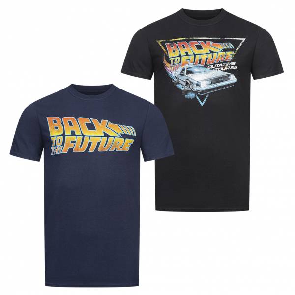 Retour vers le futur Hommes T-shirt Lot de 2 UNMTS037MUL