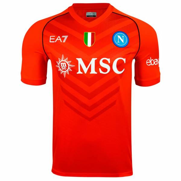 SSC Napoli EA7 Emporio Armani Uomo Maglia da portiere EASSCN24W07