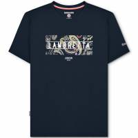 Lambretta Paisley Box Hombre Camiseta SS1015-MARINO