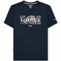 Lambretta Paisley Box Hommes T-shirt SS1015-MARINE