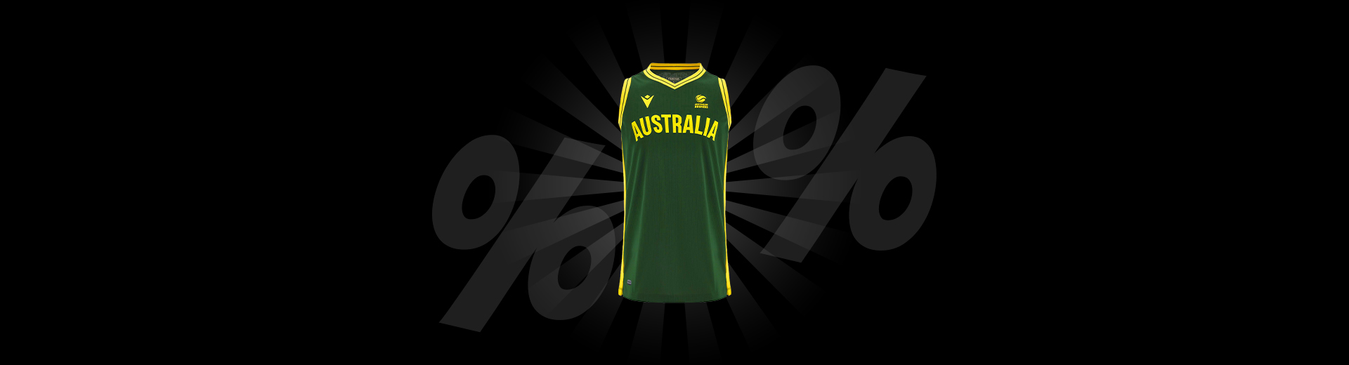 macron Australia Basketball Kid's Jersey only 4,44 €