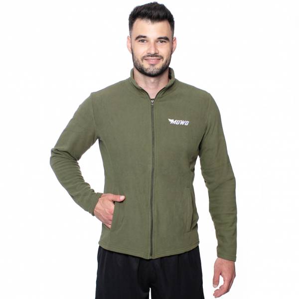 MUWO &quot;Acotango&quot; Hombre Chaqueta de forro polar verde