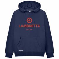 Lambretta Brand Target Hoodie Hombre Sudadera SS6031-DK-MARINO