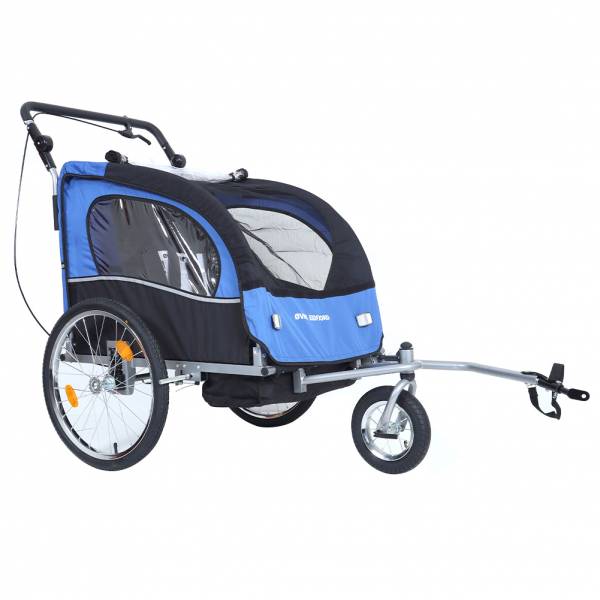 Øvre Eidfjord &quot;Alpström&quot; 2-in-1 Fahrradanhänger Kinderwagen blau