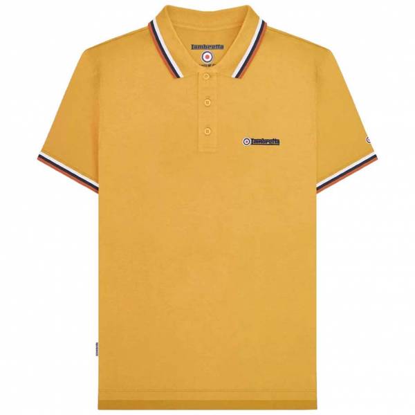 Lambretta Triple Tipped Uomo Polo SS1650-GOLD-WNC
