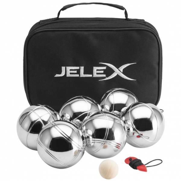 JELEX Throwback Set de 6 bolas de petanca con bolsa
