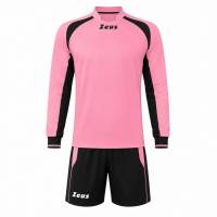 Zeus Kit Pippo Voetbaltenue + Short 2-delig roze/zwart