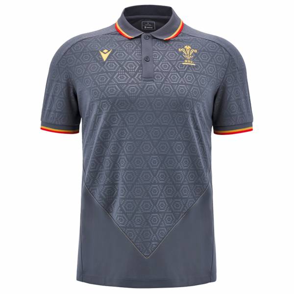Wales WRU macron Rugby Men Polo Shirt 60003817