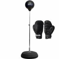 Bench Speed Ball Boxbirne Punchingball mit Fuß 2er-Set BS3097