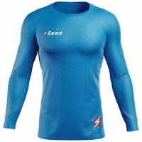 Zeus Fisiko Baselayer Maglietta aderente a maniche lunghe blu