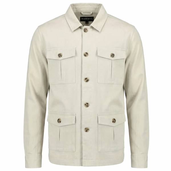 BRAVE SOUL® College Stone Hombre Chaqueta de lino MJK-COLLEGESTONE-1