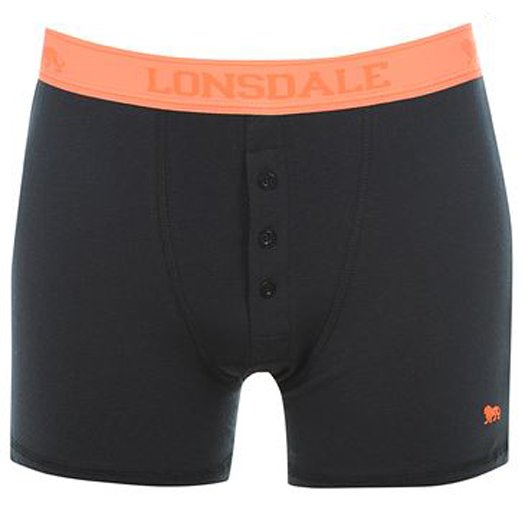Lonsdale Boxershorts 2 St. navy orange