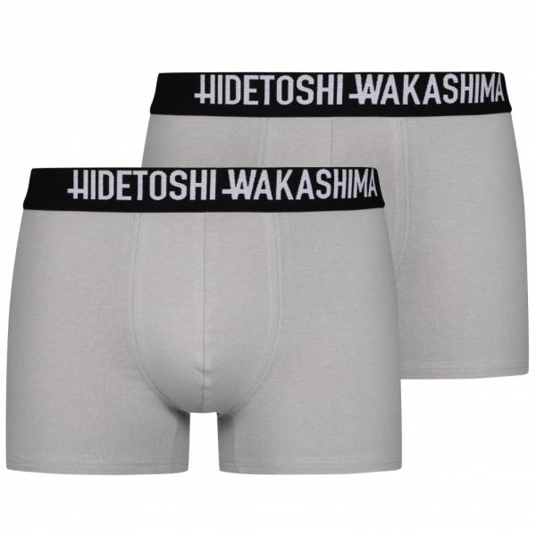 HIDETOSHI WAKASHIMA &quot;Sapporo&quot; Heren Boxershort 2-pak lichtgrijs