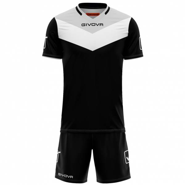 Givova Kit Campo Set Shirt + Short zwart / grijs