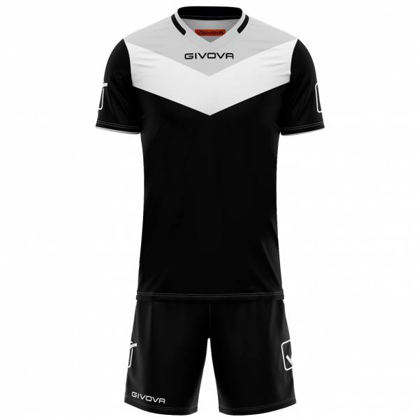 Givova Kit Campo Set Shirt + Short zwart / grijs