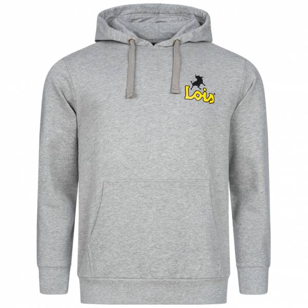 Lois Jeans Herren Kapuzen Sweatshirt 3E-LSSHM-Light Grey