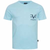 19V69 Versace 1969 Basic Big Logo Herren T-Shirt VI20SS0008B hellblau