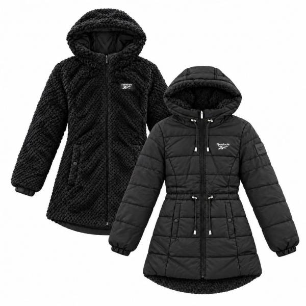 Reebok Reversed to Snow Damen Wende-Winterjacke OLRB2266-Black