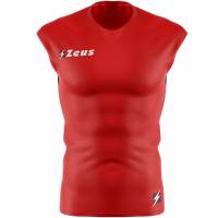 Zeus Fisiko Baselayer Maglia smanicata aderente rosso