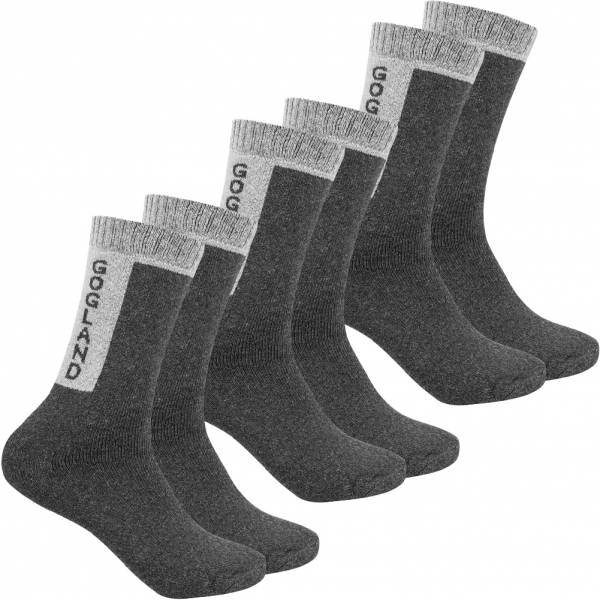 GOGLAND® &quot;Trekking&quot; Extérieur Chaussettes 3 paires gris