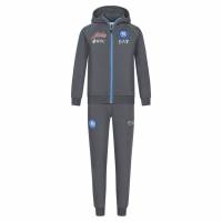 SSC Neapel EA7 Emporio Armani Niño Chándal con capucha gris EASSCN23R09JR-MAGNET