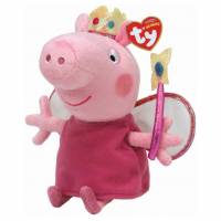 Peppa Pig Prinses TY Beanie Knuffel 15 cm 46129