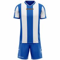 Givova Fußball Set Trikot mit Shorts Kit Catalano blau/weiß