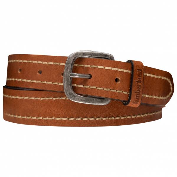 Timberland Stiched Leather Belt Herren Leder Gürtel A1DBO-212